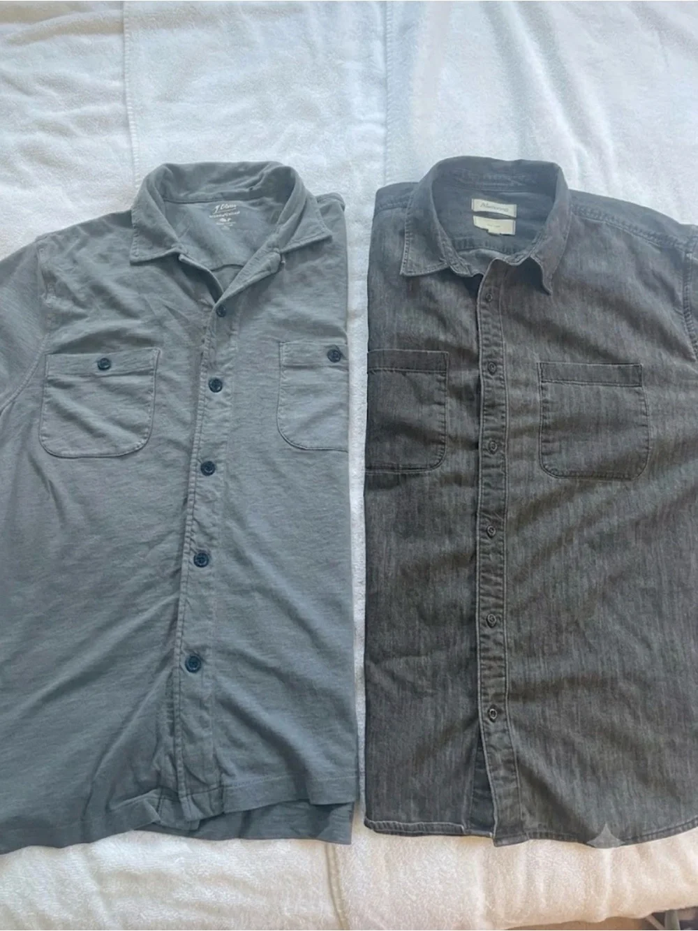 J. Crew & Madewell Shirt Bundle Chambray & Slub Cotton Excellent Large